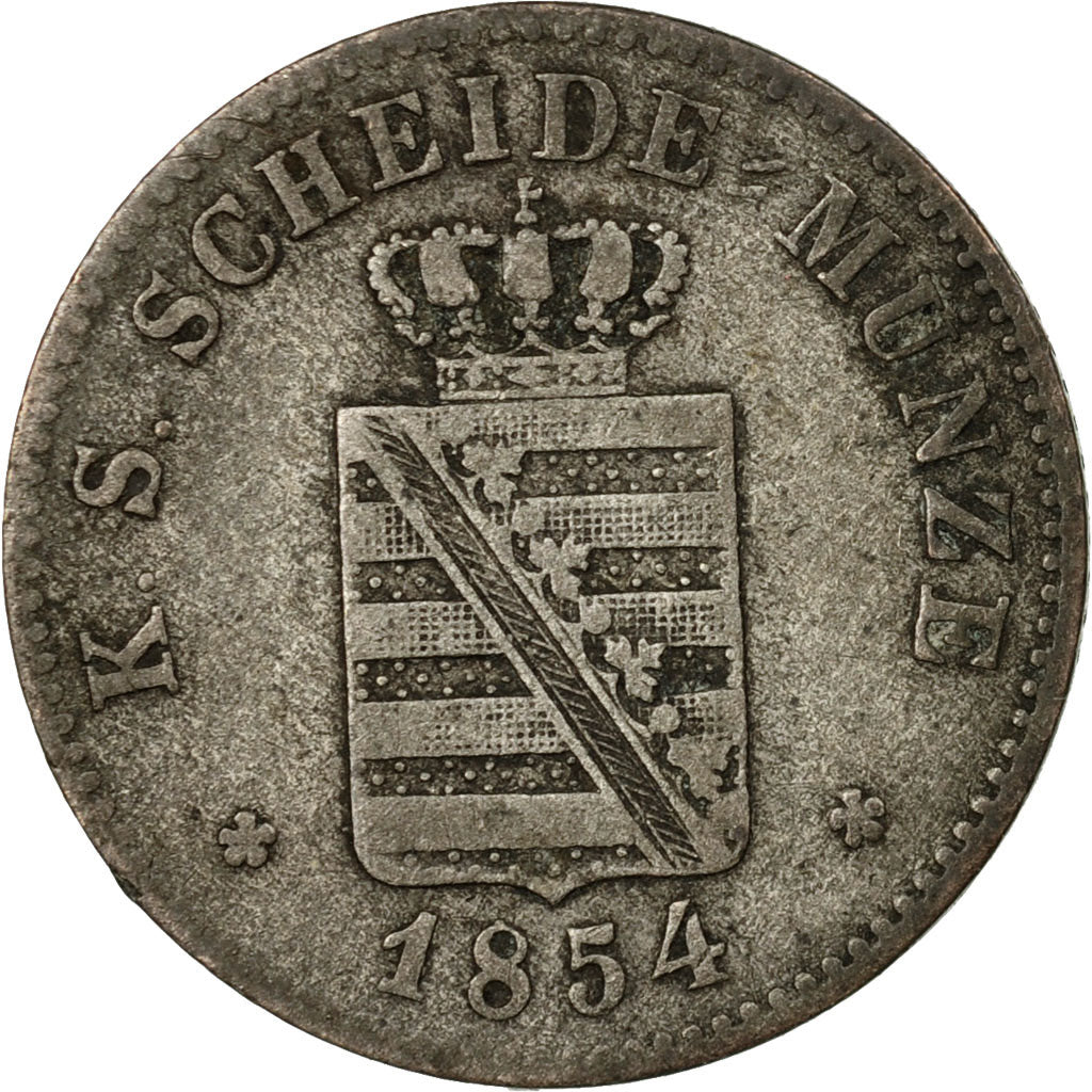 Coin, German States, SAXONY-ALBERTINE, Friedrich August II, 2 Neu-Groschen, 20