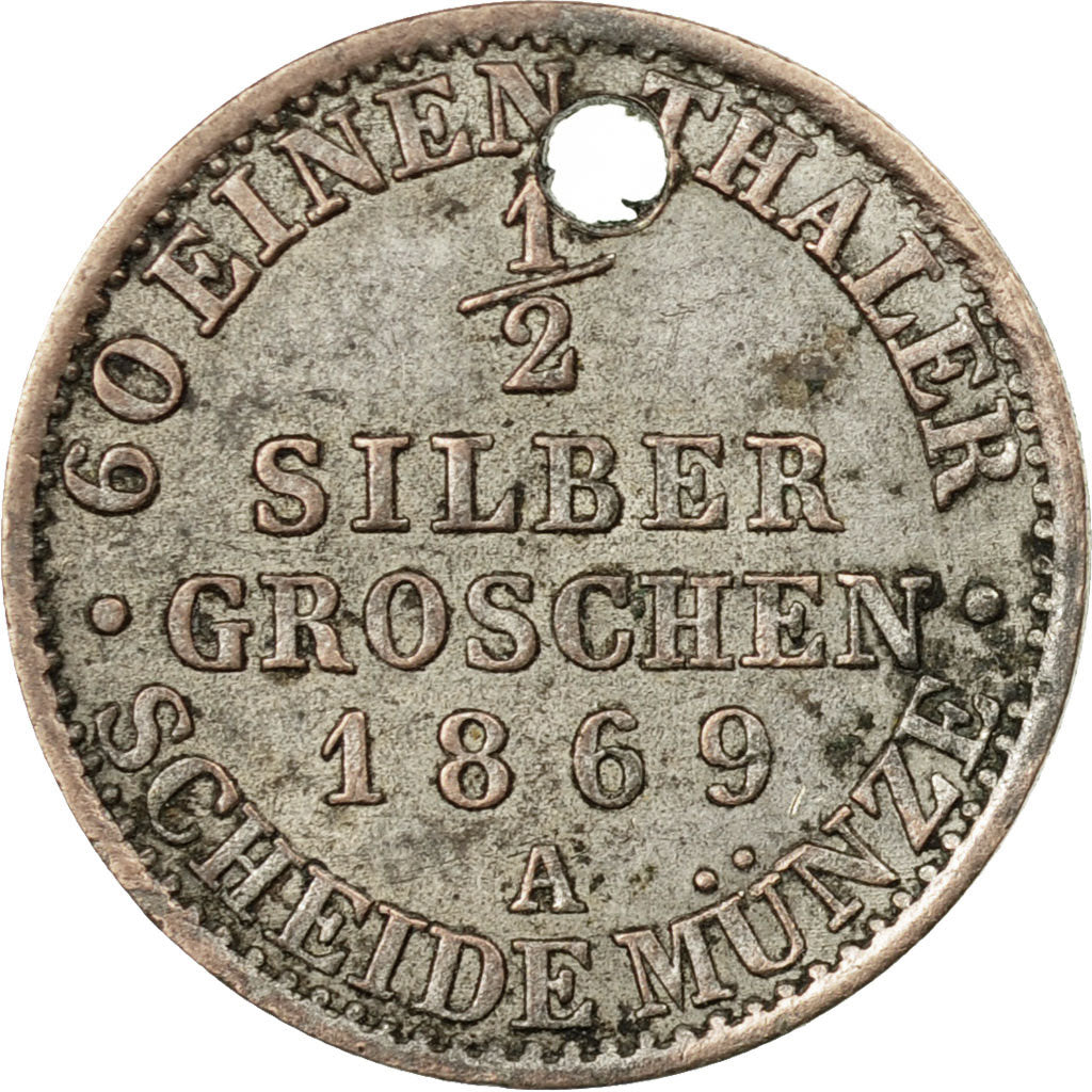 Coin, German States, PRUSSIA, Wilhelm I, 2-1/2 Silber Groschen, 1869, Berlin