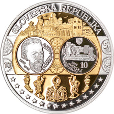 Slovakia, Medal, L'Europe, Politics, Society, War, MS(65-70), Silver