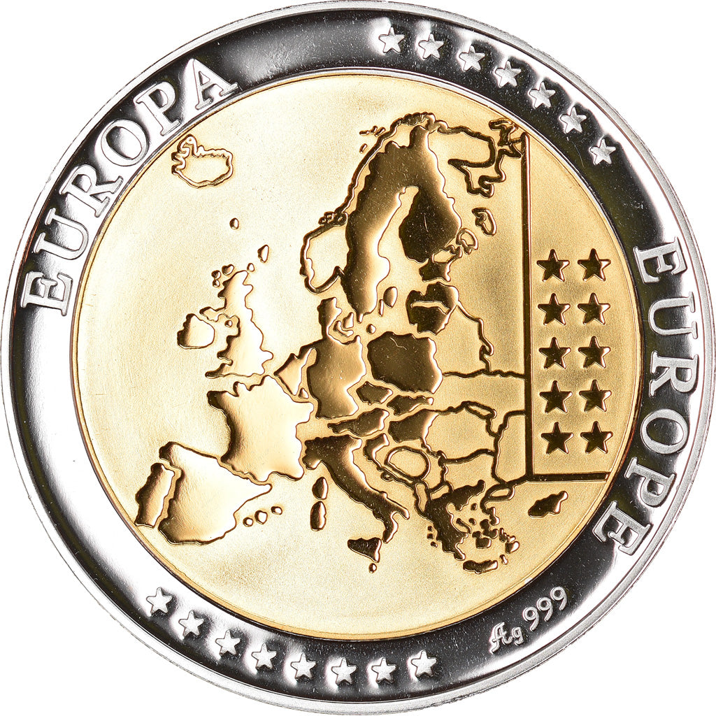 Slovakia, Medal, L'Europe, Politics, Society, War, MS(65-70), Silver