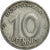 Moneta, NIEMCY - NRD, 10 Pfennig, 1950, Berlin, EF(40-45), Aluminium, KM:3