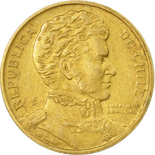 Coin, Chile, Peso, 1987, EF(40-45), Aluminum-Bronze, KM:216.1