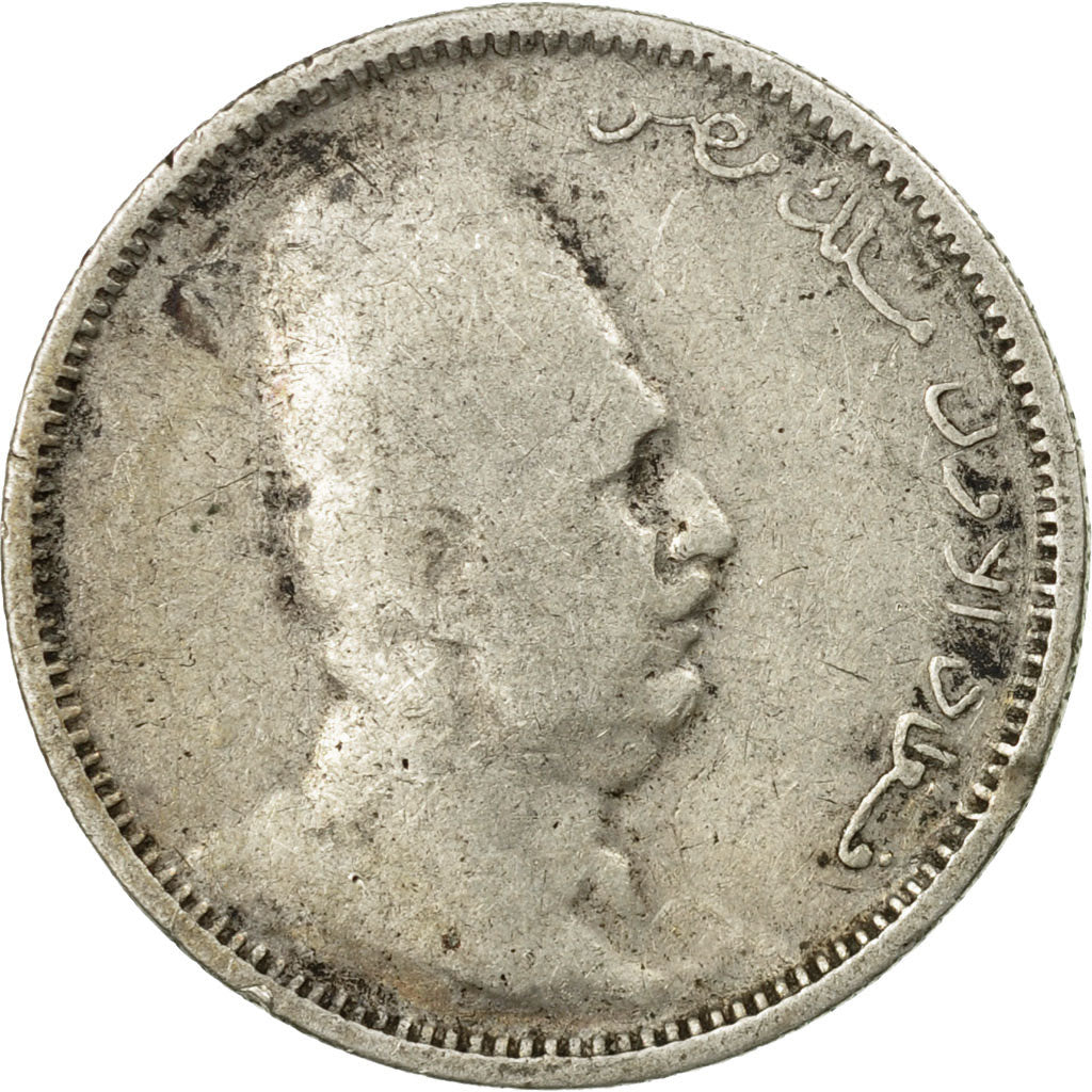 Coin, Egypt, Fuad I, 2 Piastres, 1923, VF(30-35), Silver, KM:335
