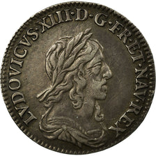 Münze, Frankreich, Louis XIII, 1/12 Écu, 2e poinçon de Warin, buste drapé et