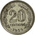 Munten, Argentinië, 20 Centavos, 1959, FR+, Nickel Clad Steel, KM:55