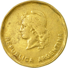 Coin, Argentina, 50 Centavos, 1986, VF(30-35), Brass, KM:99
