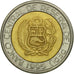Coin, Peru, 2 Nuevos Soles, 1995, Lima, EF(40-45), Bi-Metallic, KM:313