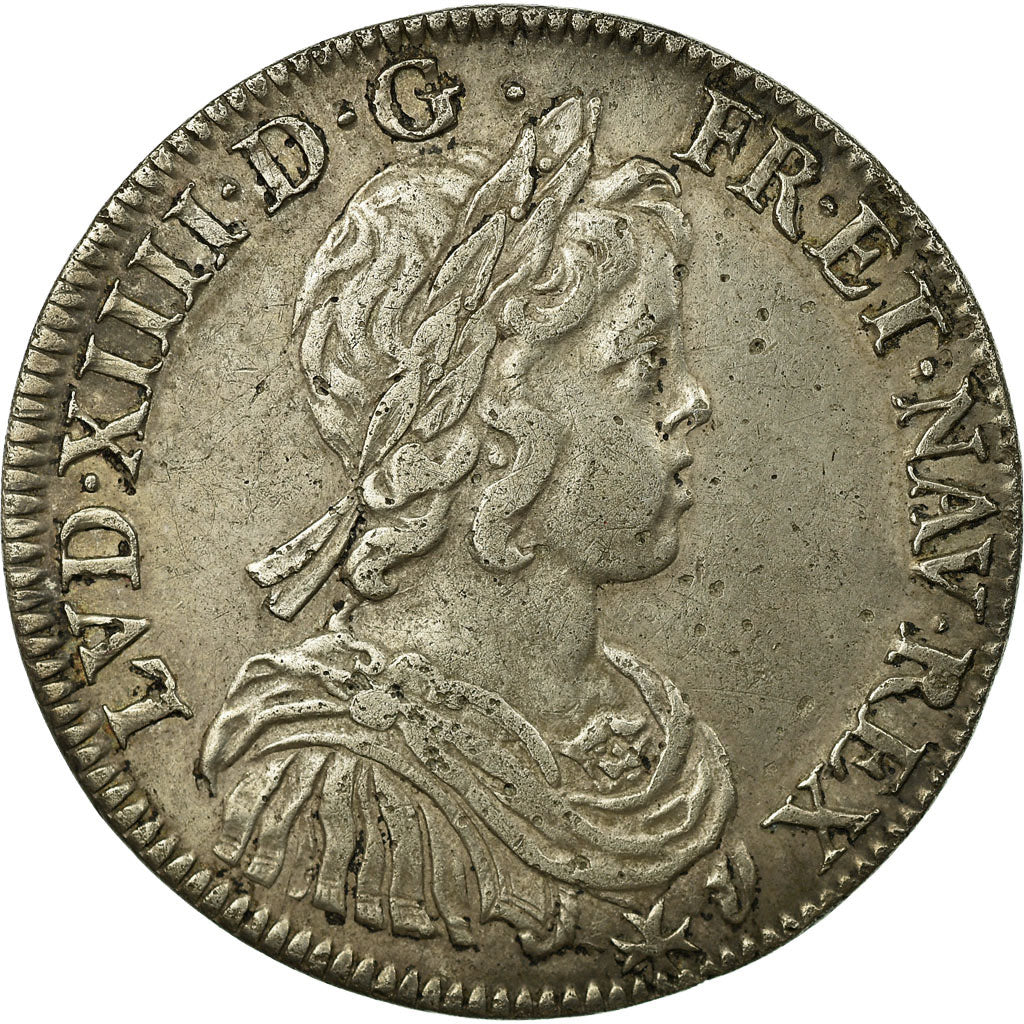 Coin, France, Louis XIV, 1/2 Écu à la mèche courte, 1/2 Ecu, 1643, Paris