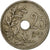 Moneta, Belgia, 25 Centimes, 1909, VF(20-25), Miedź-Nikiel, KM:62