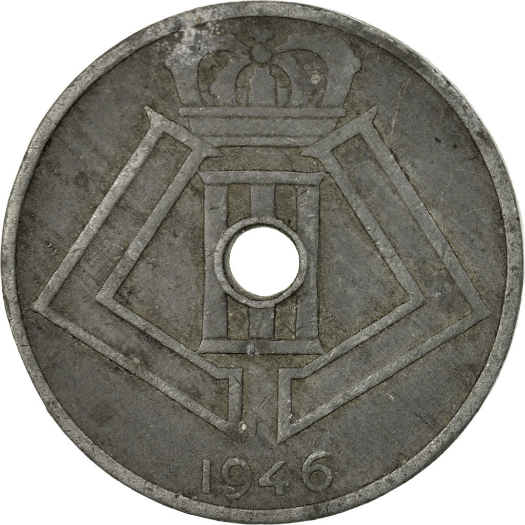 Munten, België, 25 Centimes, 1946, FR, Zinc, KM:132