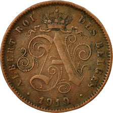 Coin, Belgium, Albert I, 2 Centimes, 1919, EF(40-45), Copper, KM:64