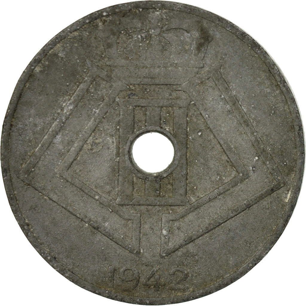Coin, Belgium, 10 Centimes, 1942, VF(30-35), Zinc, KM:126