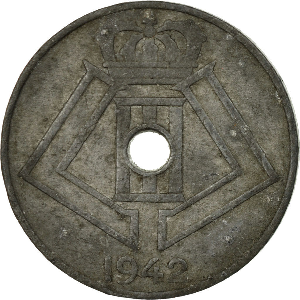 Coin, Belgium, 5 Centimes, 1942, VF(20-25), Zinc, KM:124