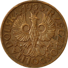 Coin, Poland, 2 Grosze, 1938, Warsaw, EF(40-45), Bronze, KM:9a