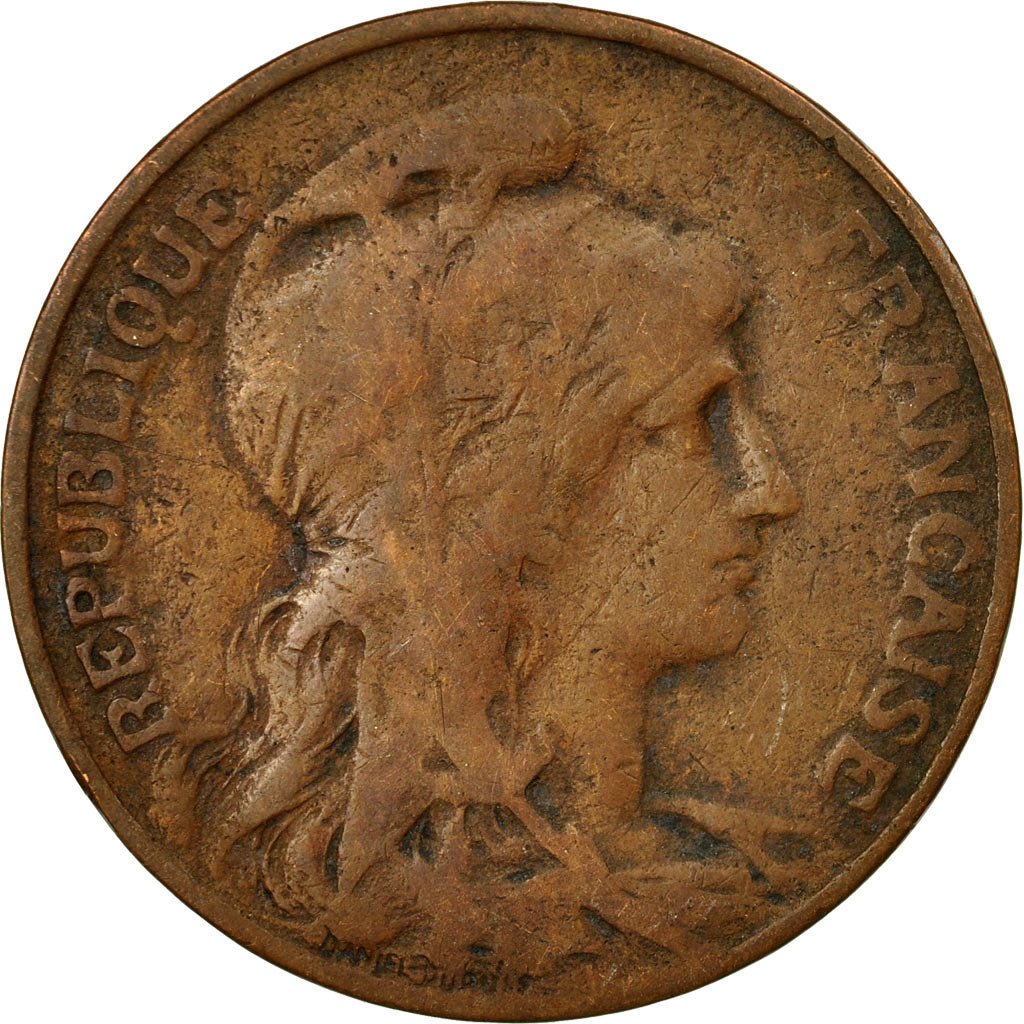 Moneda, Francia, Dupuis, 10 Centimes, 1912, Paris, BC+, Bronce, KM:843