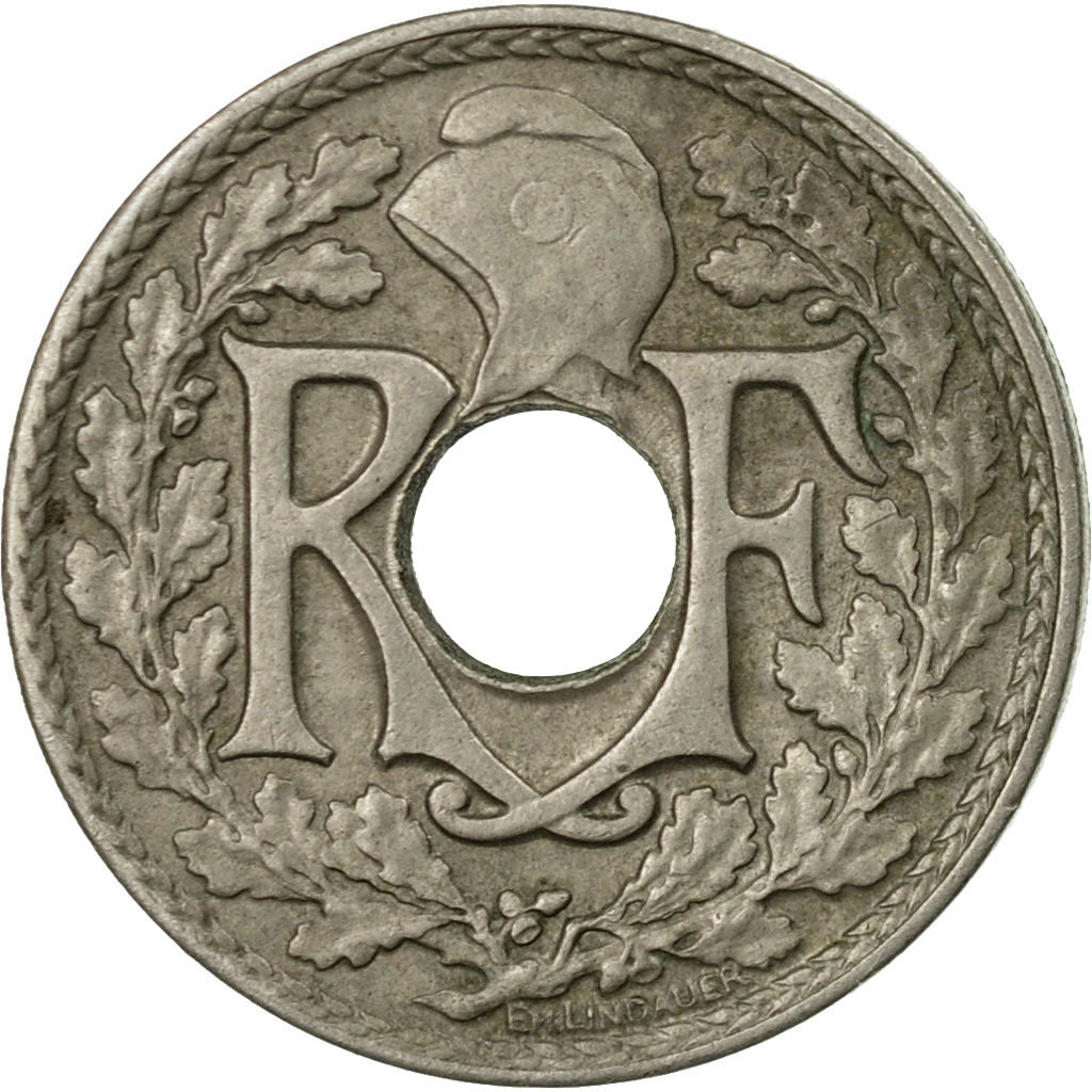 Moneta, Francia, Lindauer, 5 Centimes, 1926, Paris, MB+, Rame-nichel, KM:875, Le