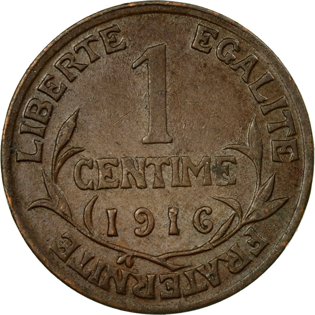 Moneta, Francia, Dupuis, Centime, 1916, Paris, SPL-, Bronzo, KM:840, Le