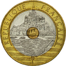 Coin, France, Mont Saint Michel, 20 Francs, 1992, Paris, EF(40-45)