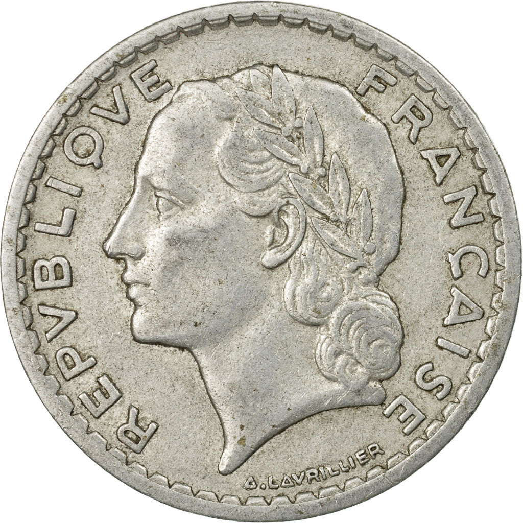 Monnaie, France, Lavrillier, 5 Francs, 1947, Beaumont - Le Roger, TB+