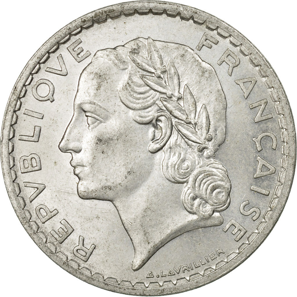 Coin, France, Lavrillier, 5 Francs, 1947, Beaumont - Le Roger, AU(55-58)
