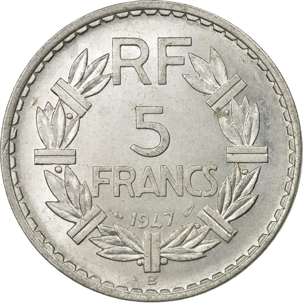 Coin, France, Lavrillier, 5 Francs, 1947, Beaumont - Le Roger, AU(55-58)