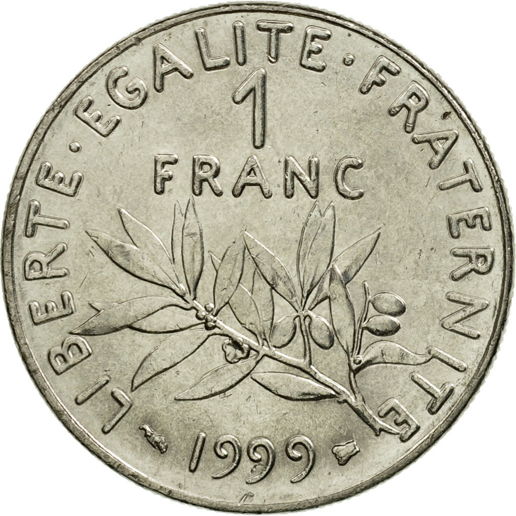 Moneda, Francia, Semeuse, Franc, 1999, Paris, EBC, Níquel, KM:925.1, Le