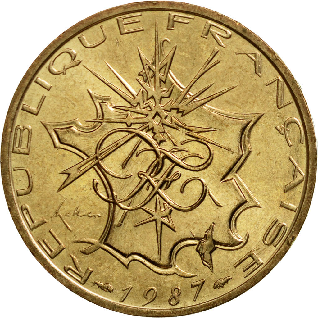 Monnaie, France, Mathieu, 10 Francs, 1987, Paris, SUP, Nickel-brass, KM:940, Le