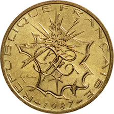 Monnaie, France, Mathieu, 10 Francs, 1987, Paris, SUP, Nickel-brass, KM:940, Le