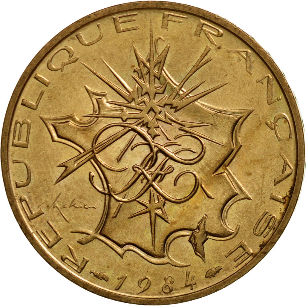 Coin, France, Mathieu, 10 Francs, 1984, Paris, AU(50-53), Nickel-brass, KM:940