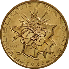 Coin, France, Mathieu, 10 Francs, 1984, Paris, AU(50-53), Nickel-brass, KM:940