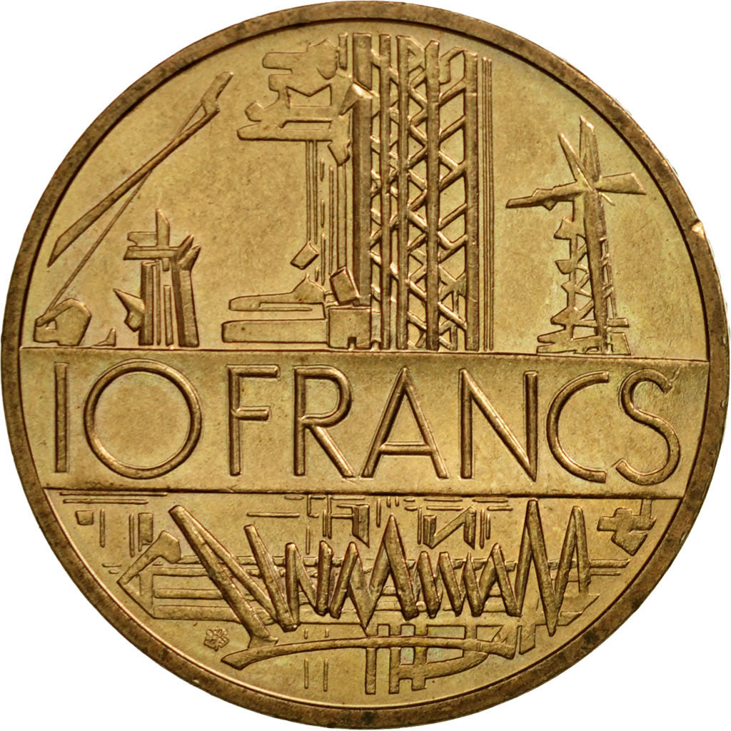 Coin, France, Mathieu, 10 Francs, 1984, Paris, AU(50-53), Nickel-brass, KM:940