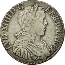 Monnaie, France, Louis XIV, 1/2 Écu à la mèche longue, 1/2 Ecu, 1652, La
