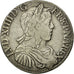 Moneda, Francia, Louis XIV, 1/2 Écu à la mèche longue, 1/2 Ecu, 1652, La