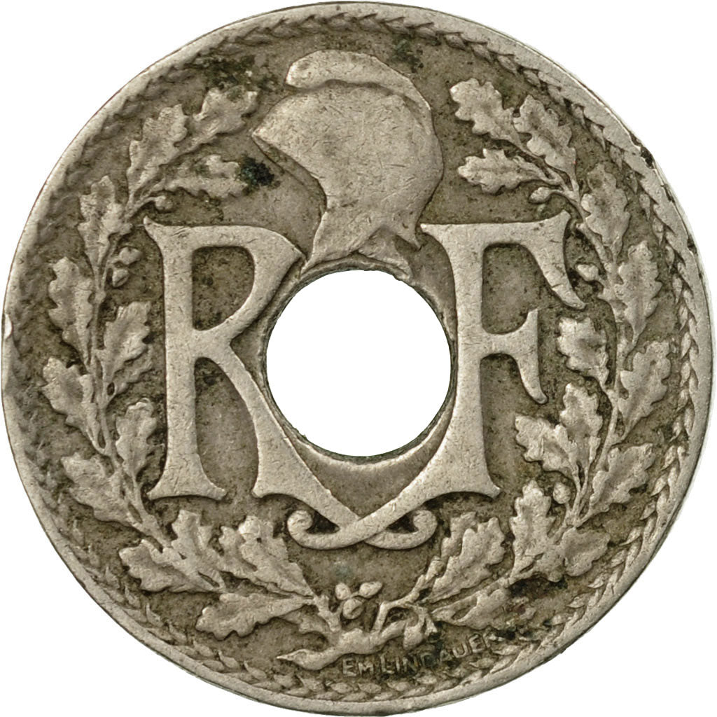 Moneta, Francja, Lindauer, 10 Centimes, 1924, Paris, VF(30-35), Miedź-Nikiel