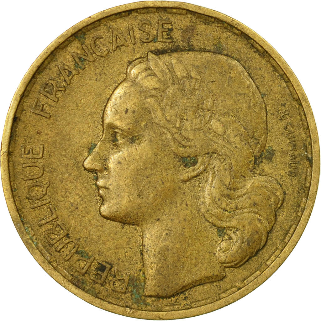 Coin, France, Guiraud, 20 Francs, 1952, Beaumont - Le Roger, EF(40-45)