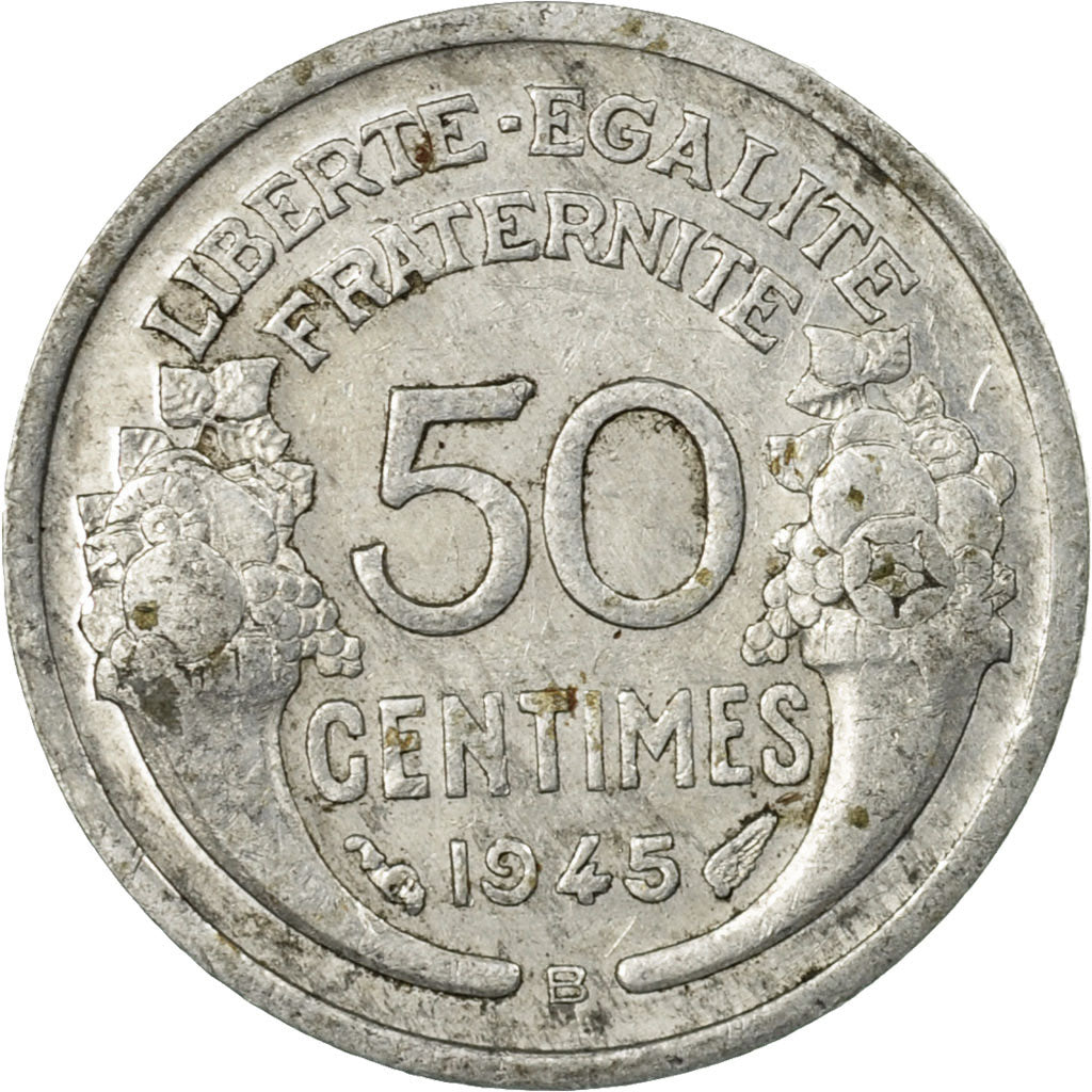 Coin, France, Morlon, 50 Centimes, 1945, Beaumont - Le Roger, VF(30-35)