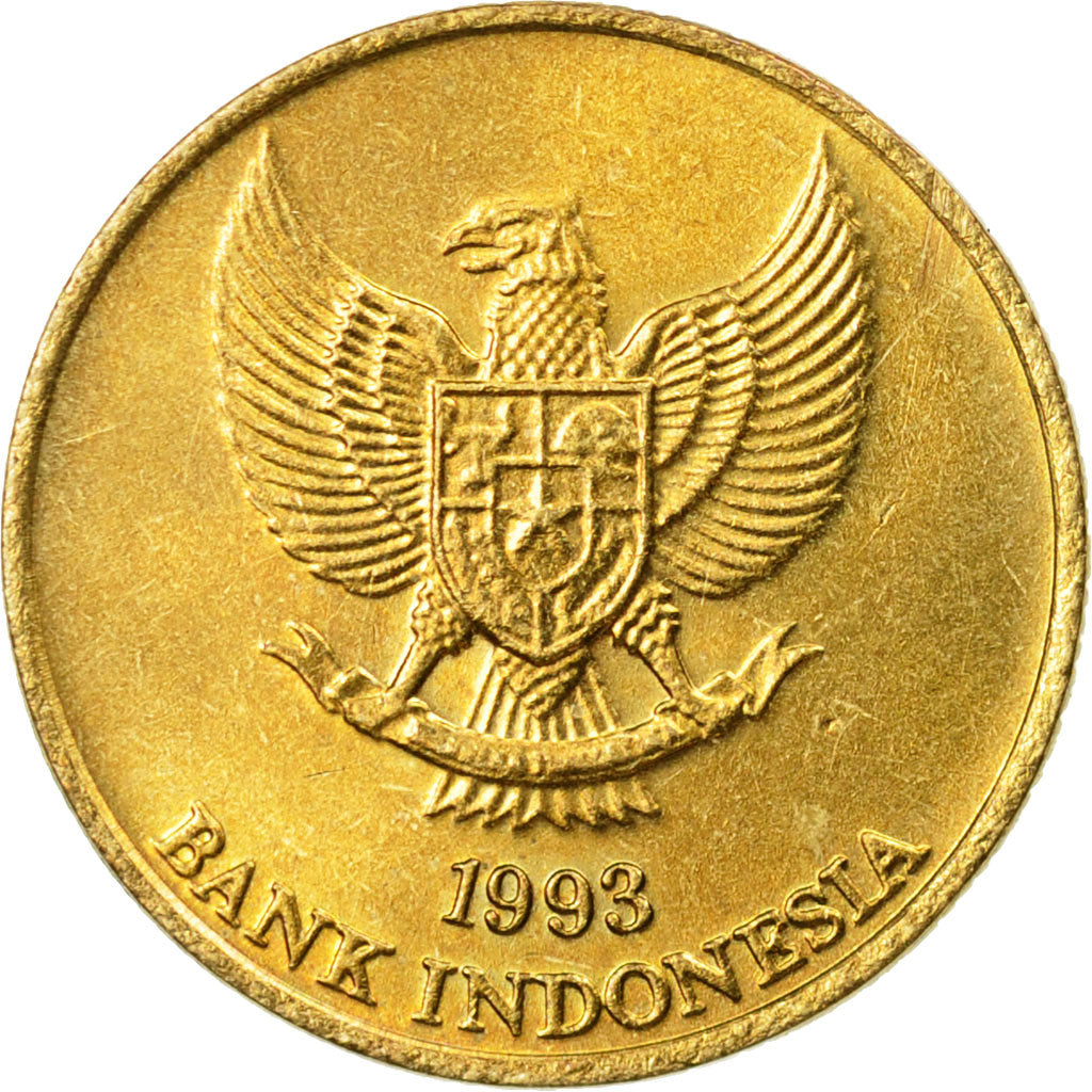 Coin, Indonesia, 50 Rupiah, 1993, EF(40-45), Aluminum-Bronze, KM:52