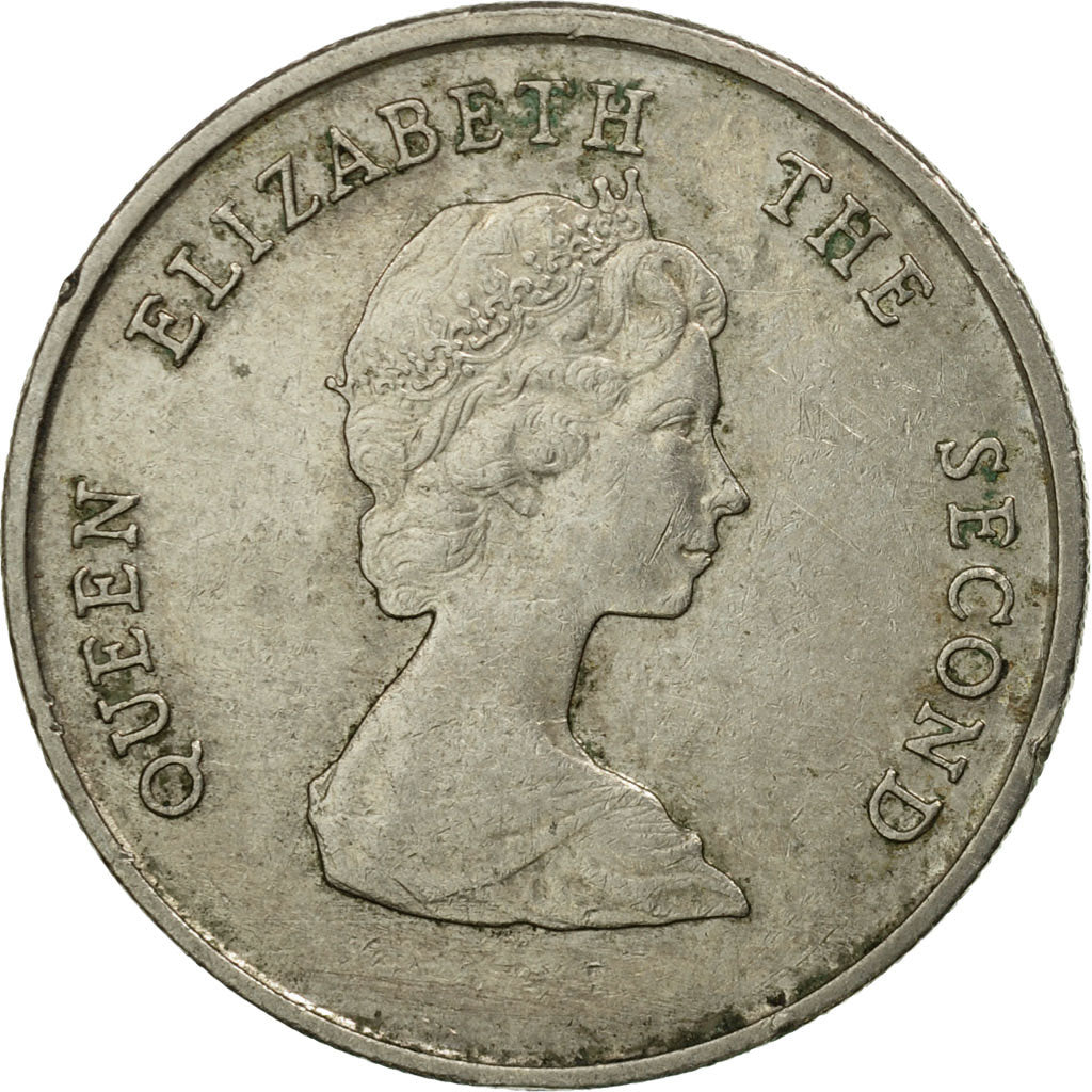 Münze, Osten Karibik Staaten, Elizabeth II, 25 Cents, 1981, S+, Copper-nickel