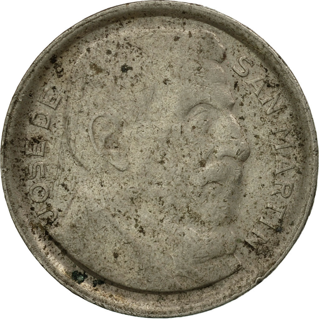 Moneta, Argentina, 10 Centavos, 1953, MB, Acciaio ricoperto in nichel, KM:47a