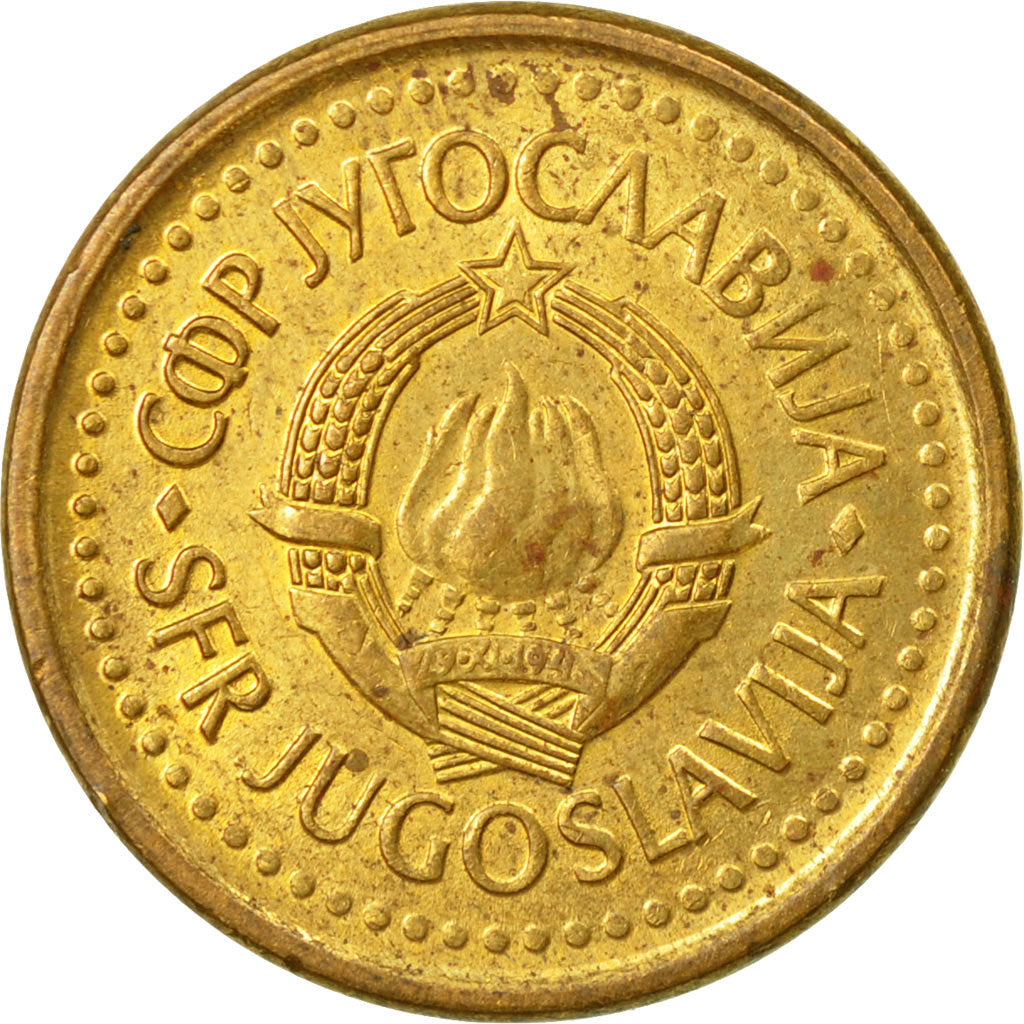 Coin, Yugoslavia, 10 Para, 1990, EF(40-45), Brass, KM:139