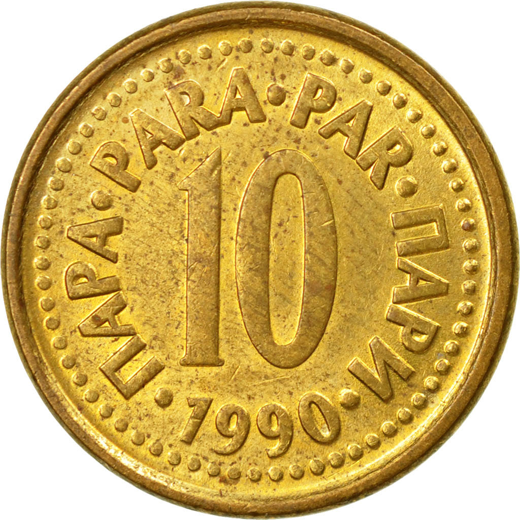 Coin, Yugoslavia, 10 Para, 1990, EF(40-45), Brass, KM:139