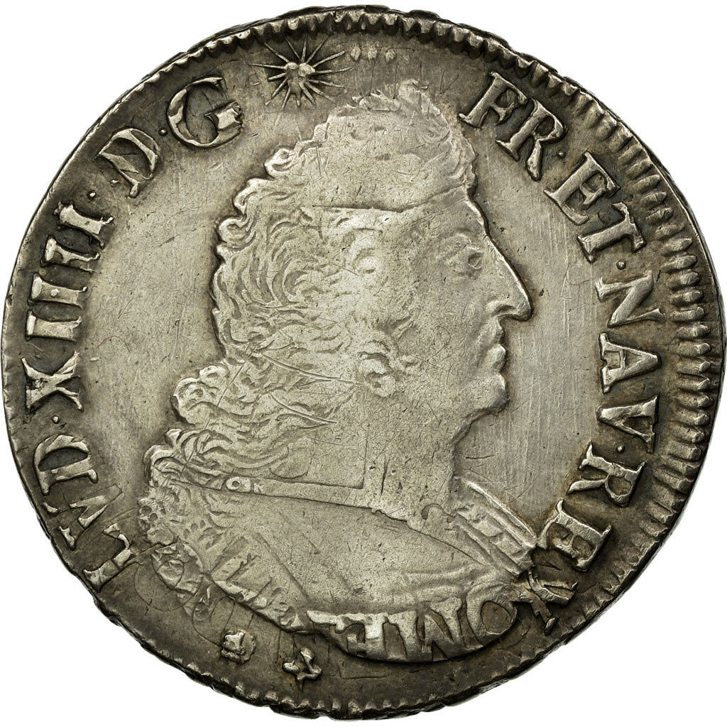 Munten, Frankrijk, Louis XIV, 1/2 Écu aux palmes, 1/2 Ecu, 1696, Montpellier