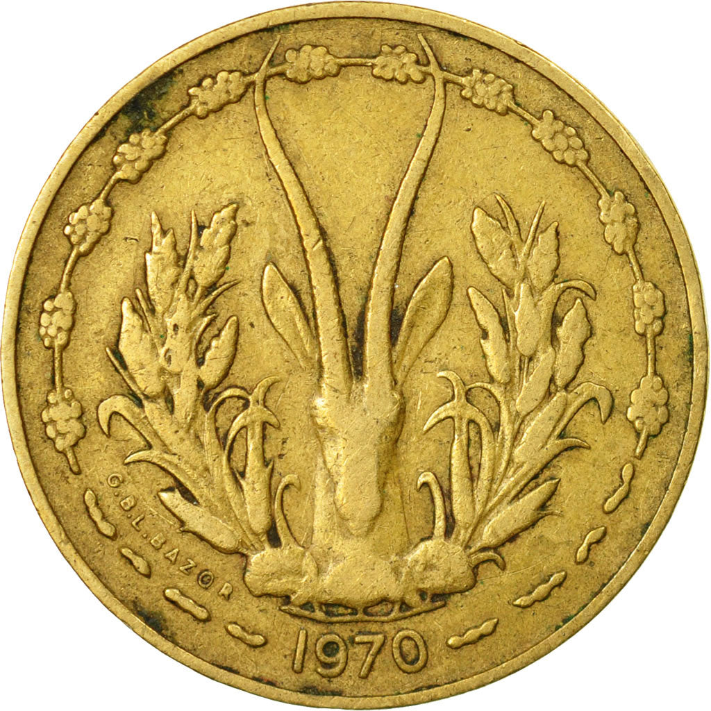 Coin, West African States, 10 Francs, 1970, Paris, EF(40-45)