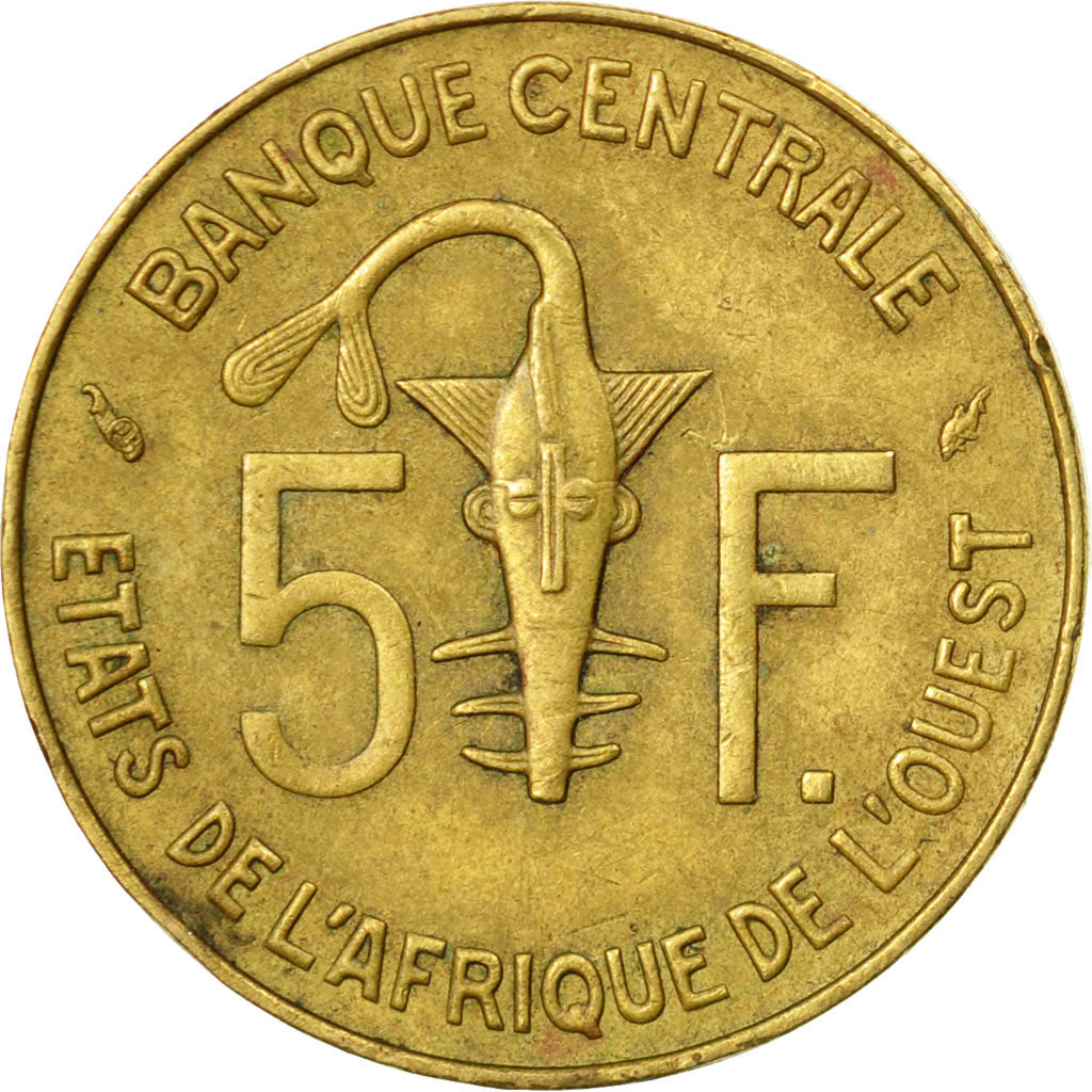Coin, West African States, 5 Francs, 1981, Paris, EF(40-45)