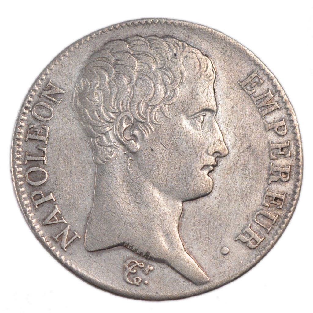 FRANCE, Napoléon I, 5 Francs, 1805, Paris, KM #662.1, AU(50-53), Silver, Gadoury