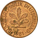 Coin, GERMANY - FEDERAL REPUBLIC, 2 Pfennig, 1981, Karlsruhe, VF(30-35), Copper