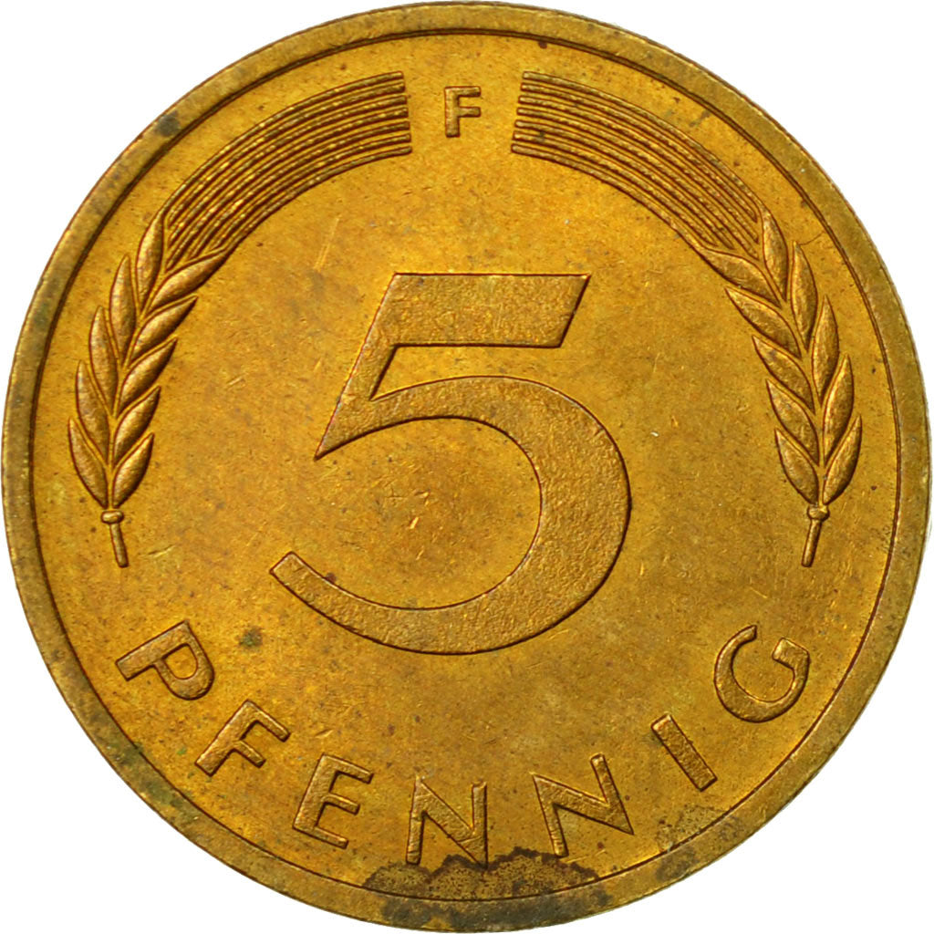 Monnaie, République fédérale allemande, 5 Pfennig, 1978, Stuttgart, TTB