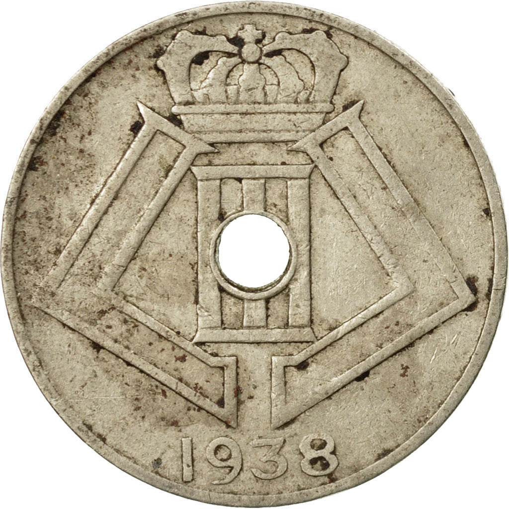 Coin, Belgium, 5 Centimes, 1938, VF(20-25), Nickel-brass, KM:110.1