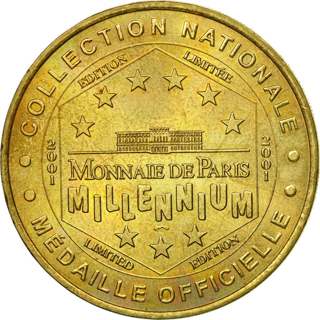 France, Token, Paris - Les 4 monuments, 2001, Monnaie de Paris, EF(40-45)