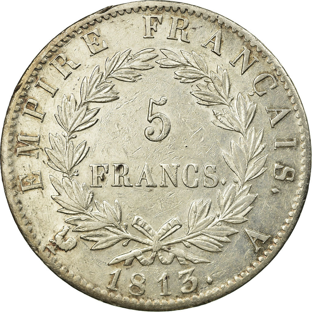 Coin, France, Napoléon I, 5 Francs, 1813, Paris, EF(40-45), Silver, KM:694.1